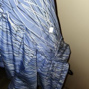 LuLaRoe Blue and White Unbeatable Shorts
